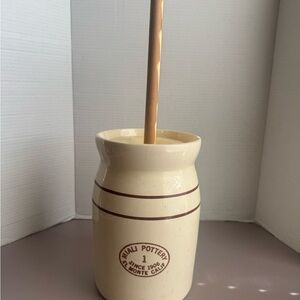 Vintage MIALI POTTERY Crock/Butter Churn w/ Lid